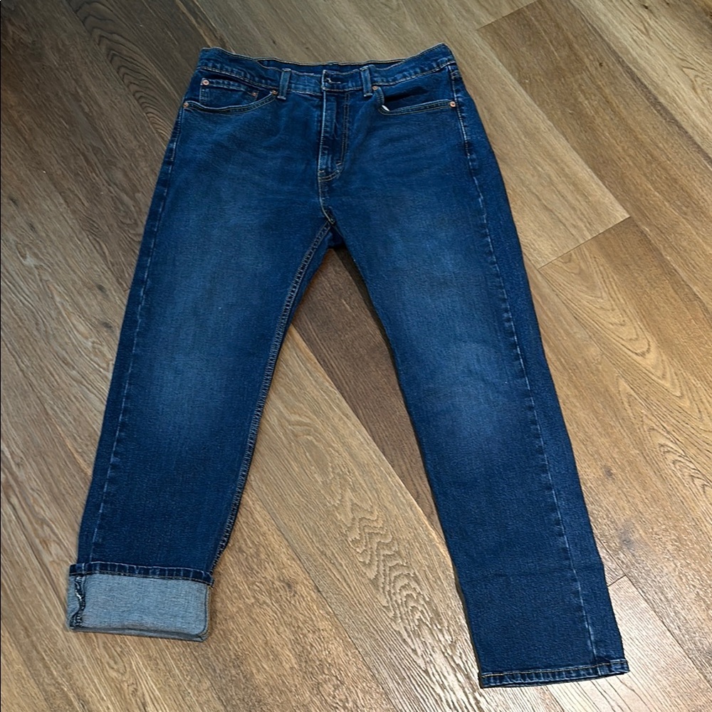 Levi's 505 34x32 on tag Blue Straight Jeans Classic Style